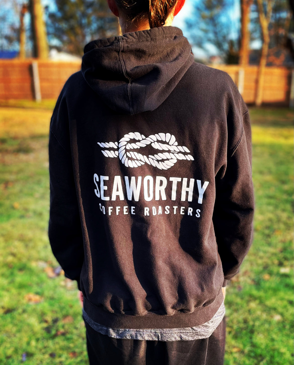 Seaworthy Coffee Hoodie.