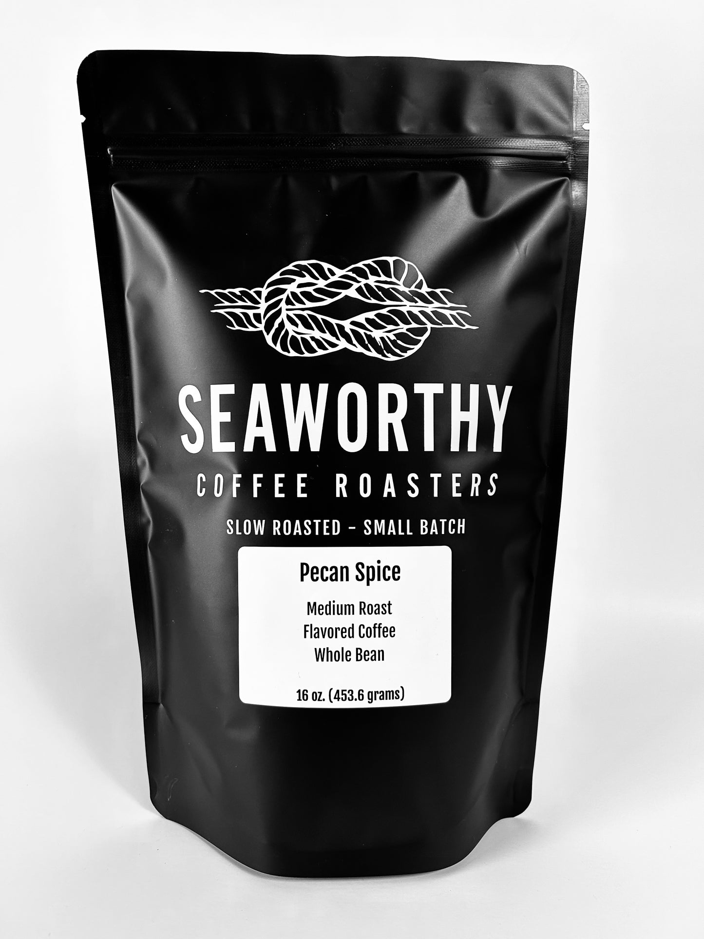 Seaworthy Coffee Roasters bag of Pecan Spice Flavored Coffee